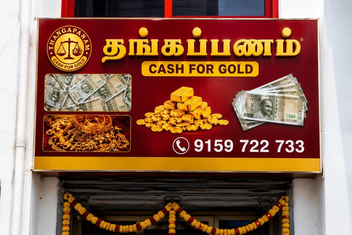 Thangapanam cash for gold branch in Melmaruvathur Tamil Nadu