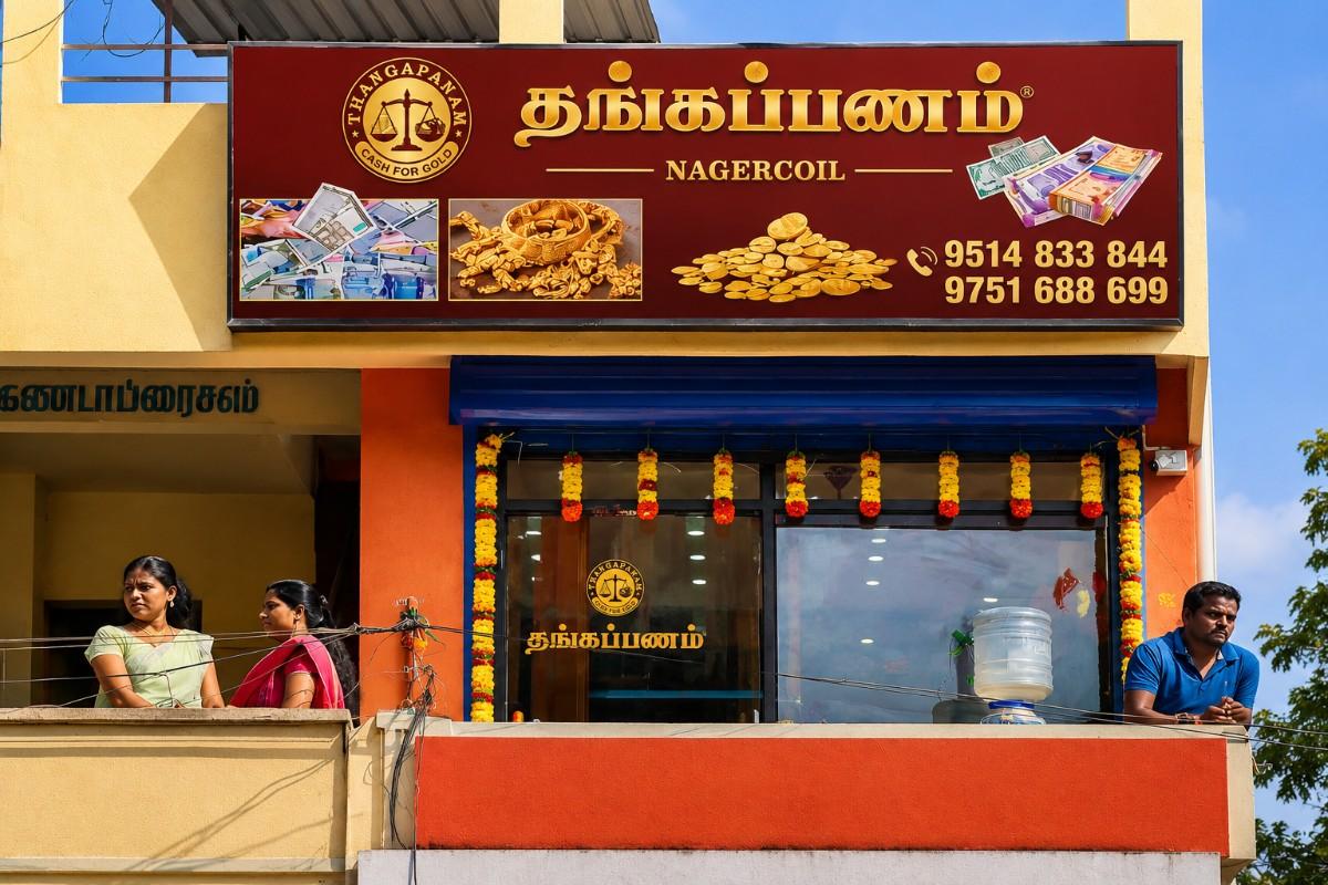 Thangapanam cash for gold branch in Nagercoil Tamil Nadu