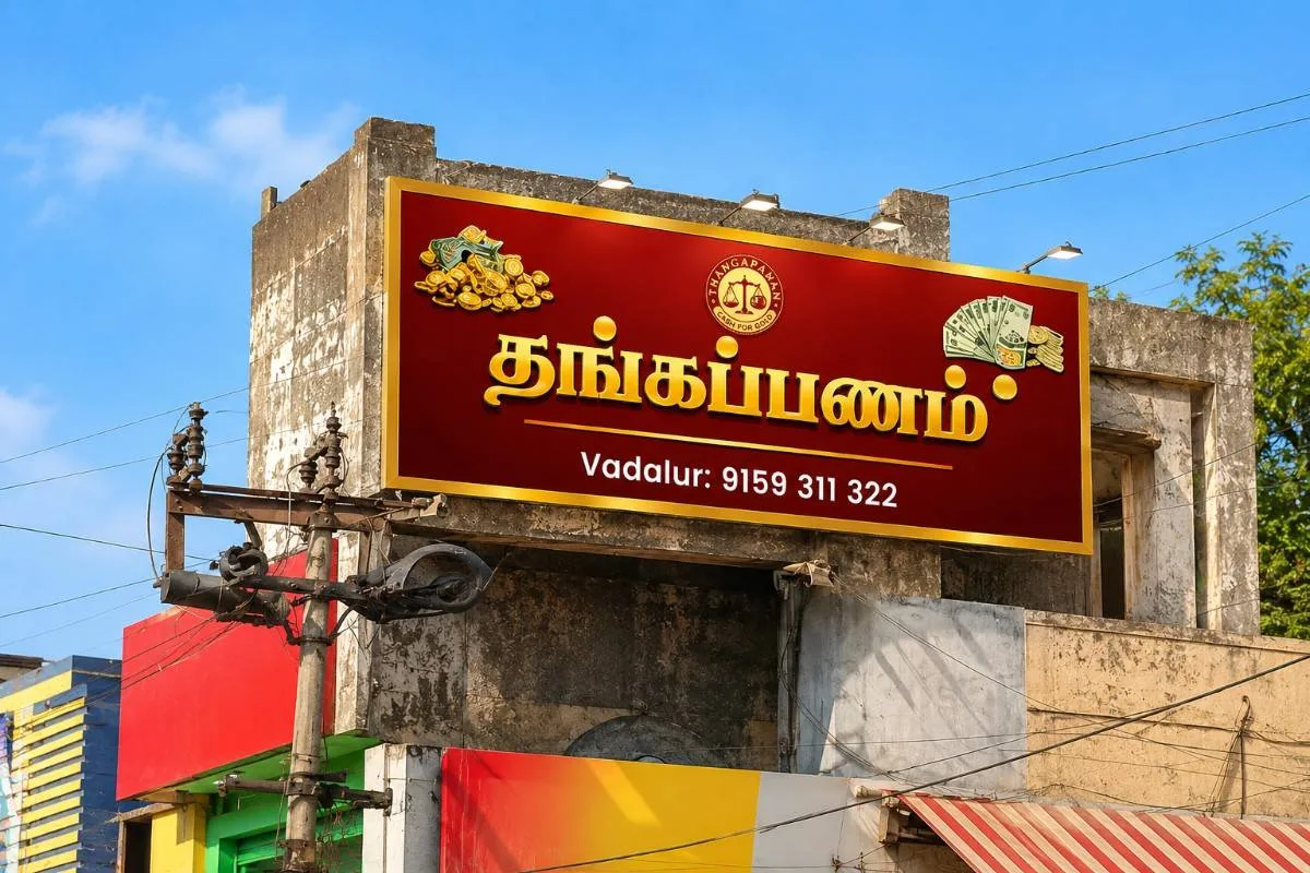 Thangapanam cash for gold branch in Vadalur Tamil Nadu