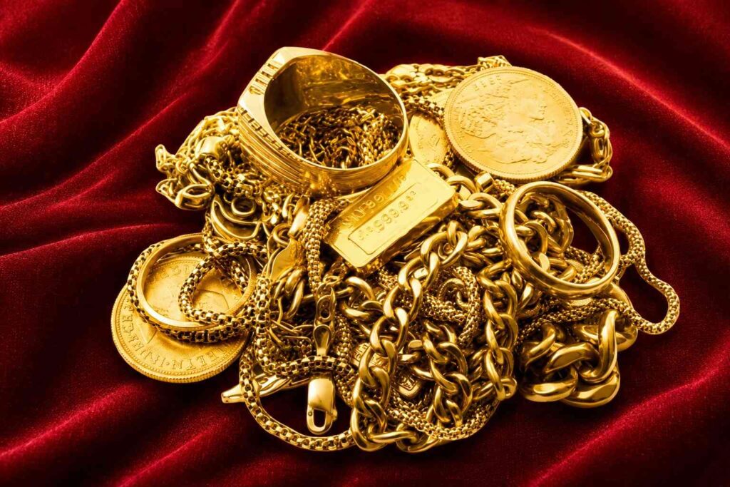 Scrap gold jewellery and ornaments accepted for fair valuation and instant cash payment